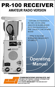 PR-100 MANUAL